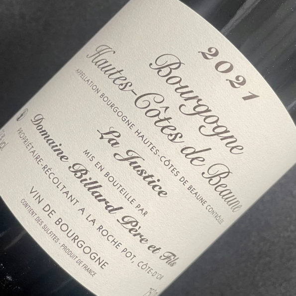 Bourgogne Hautes-Côtes de Beaune La Justice 2021 Domaine Billard