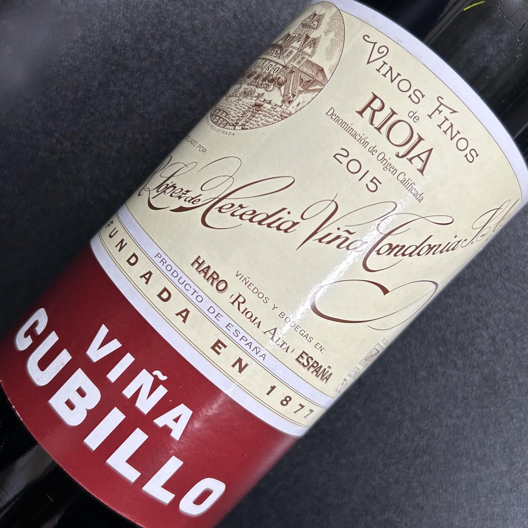 Rioja Vina Cubillo 2015 Lopez de Heredia